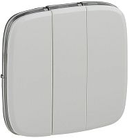 Лицевая панель Legrand Valena Allure для 3-кл. выключателя жемчуг картинка